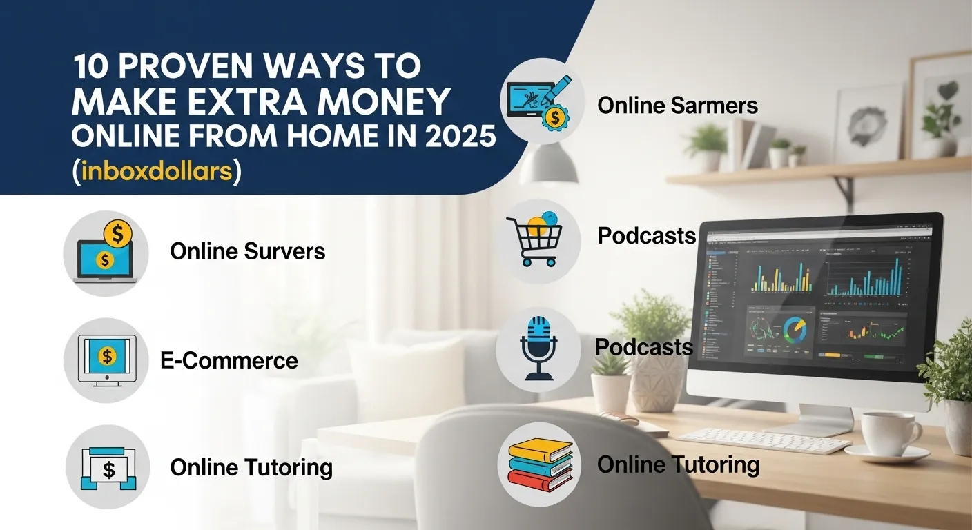 10 Proven Ways to inboxdollars make extra money online from home in 2025