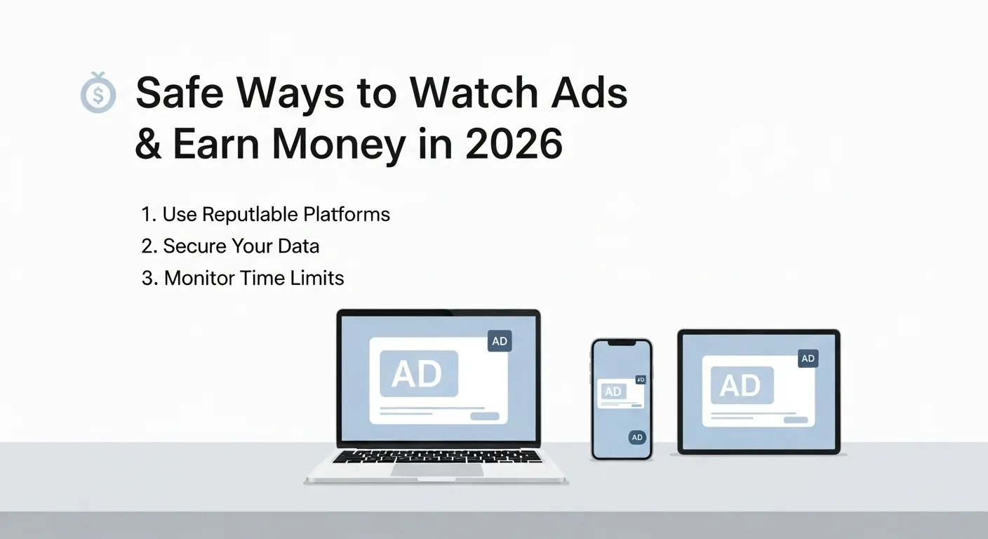 Safe Ways to Watch Ads and Earn Money in 2026,