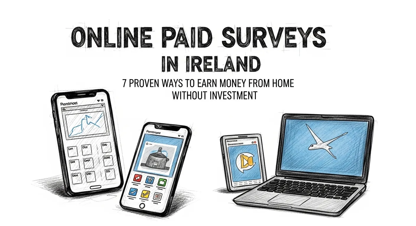 Online Paid Surveys in Ireland : 7 Proven Ways to Earn Money from Home Without Investment