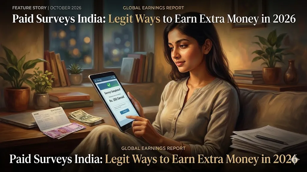 Paid Surveys India : Legit Ways to Earn Extra Money in 2026