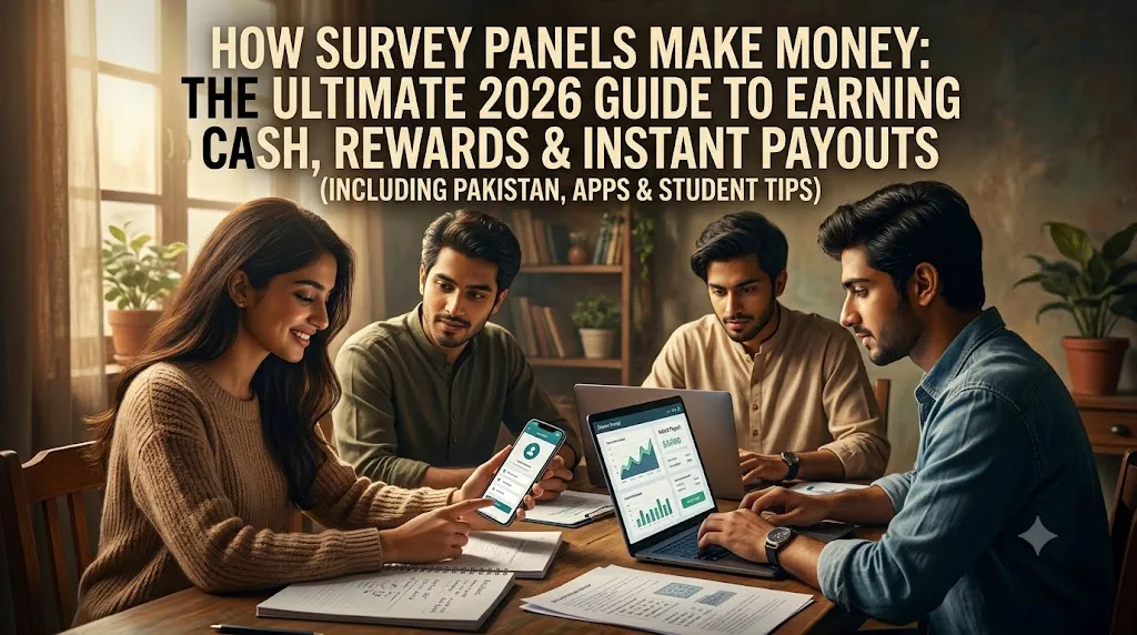 How Survey Panels Make Money: The Ultimate 2026 Guide to Earning Cash, Rewards & Instant Payouts (Including Pakistan, Apps & Student Tips)